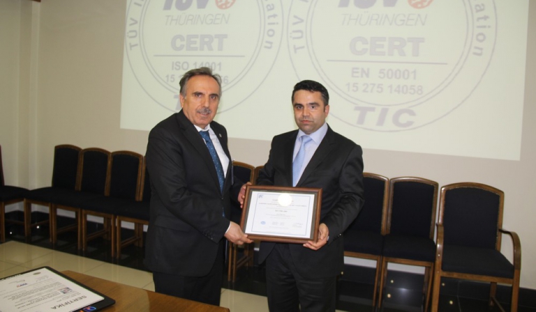 KARDEMR A..  ISO 50001, ISO 14001 ve ISO 27001 Belgesi ald.